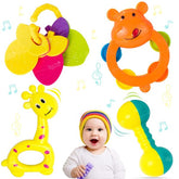 Colourful Non Toxic Set of 4 Attractive Rattle set Combo - New Born Gift